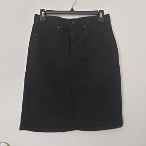 Uniqlo Black Denim Skirt